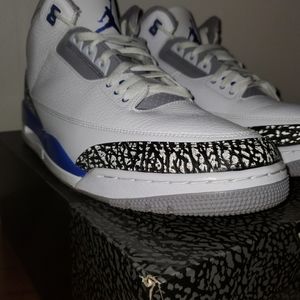 Jordan 3 retro racer blue size 15